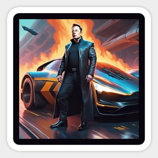 X-Man Elon Musk Sticker